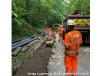 Storm water drain collapsed in Plomer Hill, High Wycombe following heavy thunderstorms on Thursday 13th August 2020 Storm water drain collapsed in Plomer Hill, High Wycombe following heavy thunderstorms on Thursday 13th August 2020