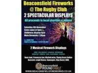Beaconsfield Round Table charity fireworks display at Beaconsfield Rugby Club on Sat 4th Nov 2017