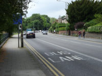 Car and motorcycle collide in London Road, High Wycombe
