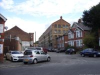 Fire broke out on the first floor of a derelict building in Leigh Street, High Wycombe