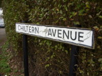 Skip caught fire in Chiltern Avenue, High Wycombe