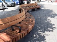 New benches installed on Frogmoor, High Wycombe