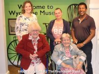 Resident at The Heights nursing home in Downley, High Wycombe takes a trip down memory lane at Wycombe Museum