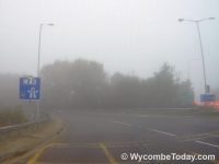 Car left the roadway and ended up on the embankment of the M40