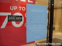 Monsoon and Accessorize stores in High Wycombe close