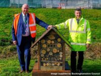 Bug hotel unveiled to celebrate new Household Recycling Centre contract