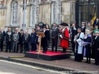 Over 2,500 people attend the reading of the Proclamation of our new Sovereign in the Market Square, Aylesbury