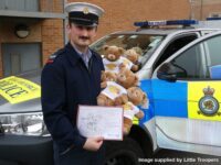 Charity gives out teddy bears to military children at RAF High Wycombe this Christmas