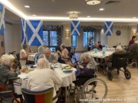 Veterans at a care home in High Wycombe celebrate Burns Night 2023