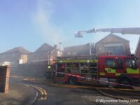 Fire broke out in a factory in Copyground Lane, High Wycombe