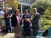 Wycombe Stroke Unit garden renovation received recognition from the outgoing Mayor of Wycombe