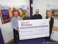 Taylor Wimpey donates £8,000 to local charity Action4Youth